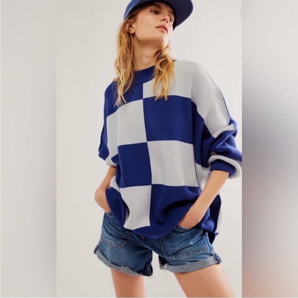 Free People Easy Street Checkered Tunic